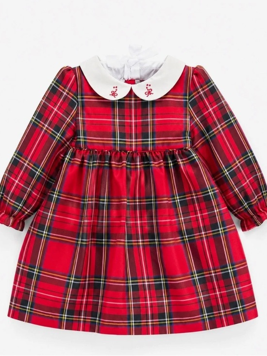 Edgehill Collection Other - NWT Edgehill Collection The Broke Brooke Baby Girls Cece Tartan Plaid Dress 24M